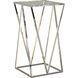 Victory 29.5 X 15.75 inch Polished Chrome Accent Table