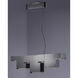 Pizzazz LED LED 12.25 inch Polished Chrome Multi-Light Pendant Ceiling Light