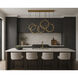 Tether LED 7.75 inch Natural Aged Brass Multi-Light Pendant Ceiling Light