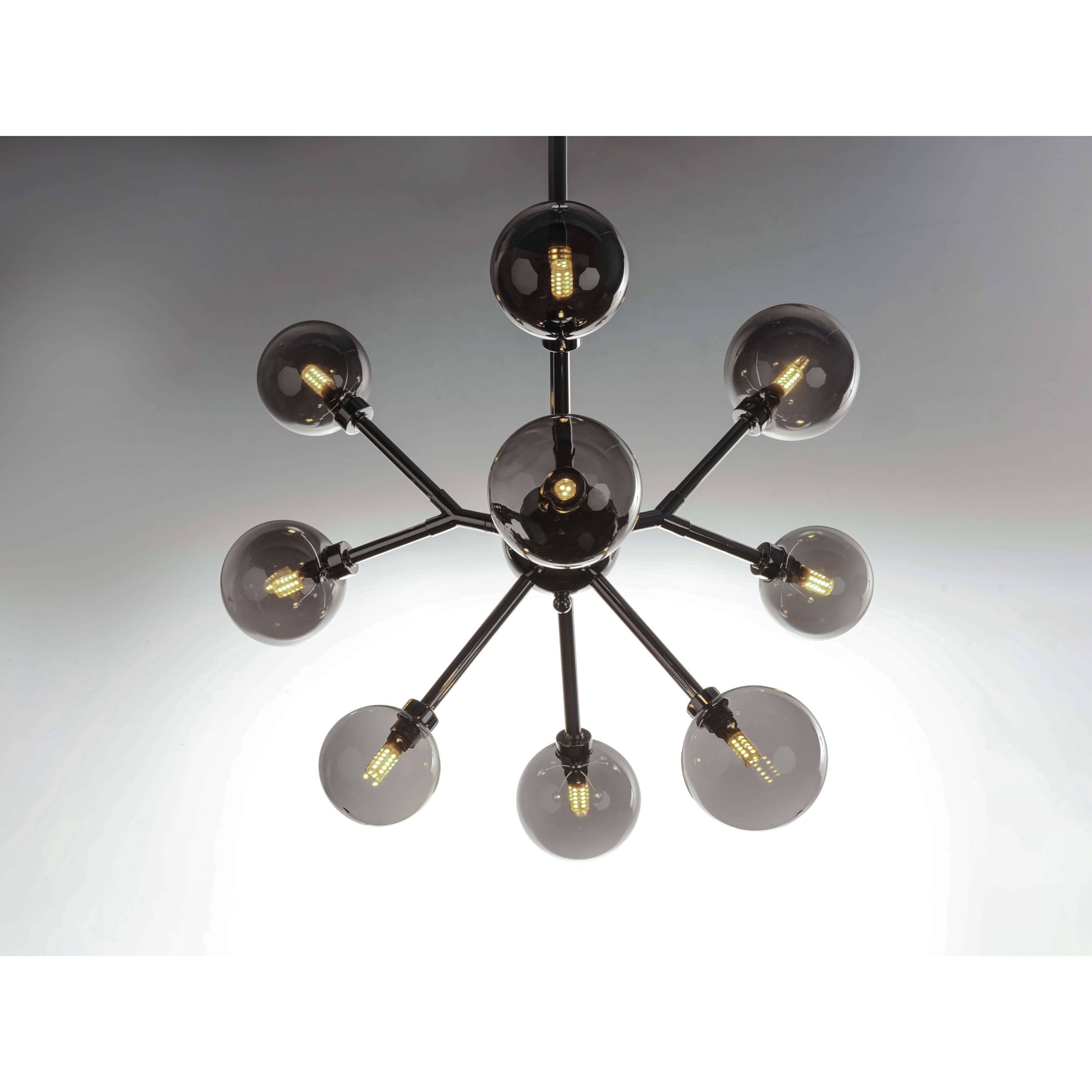 Asteroid LED 31 inch Polished Chrome Multi-Light Pendant Ceiling Light