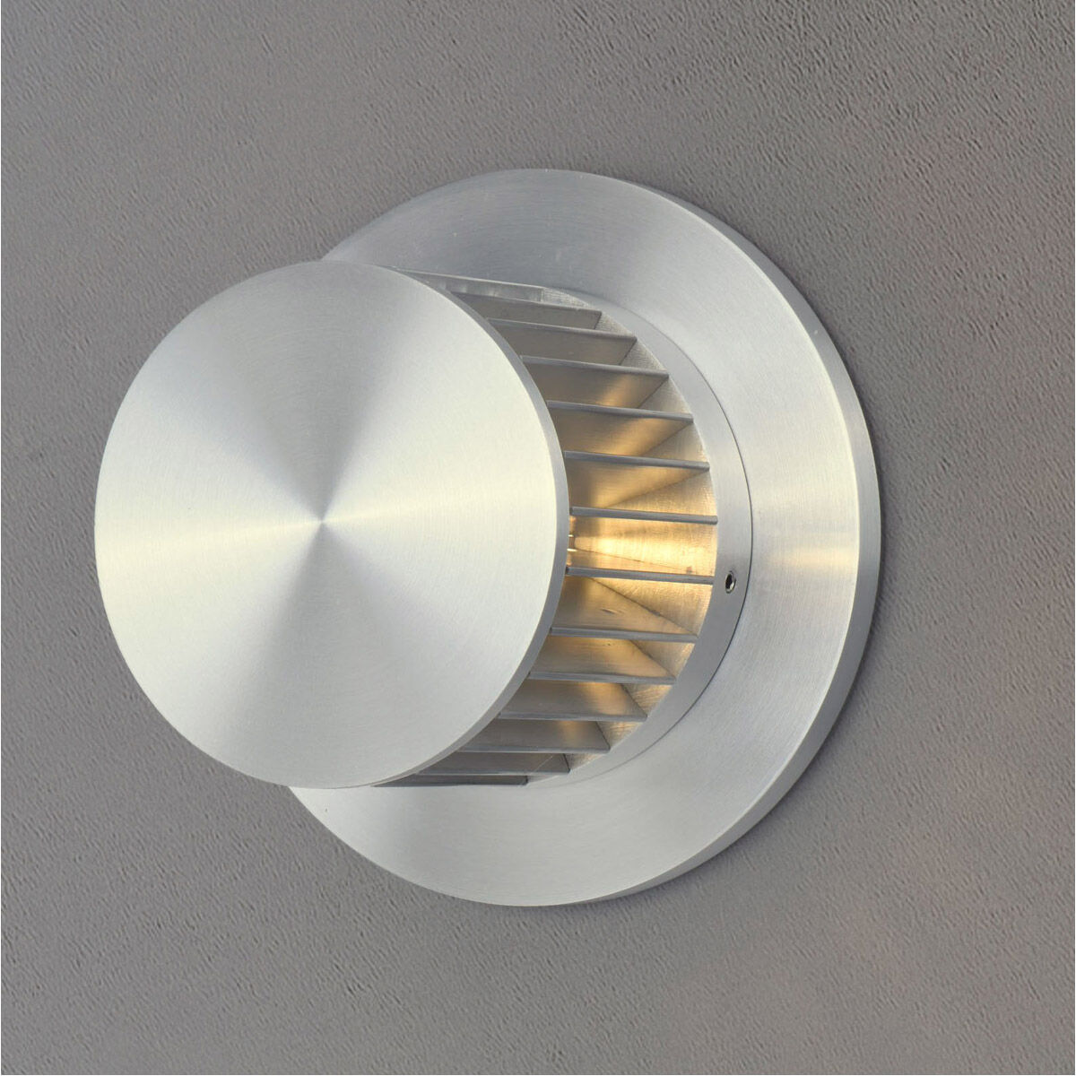 Alumilux Spoked LED 4.5 inch Satin Aluminum Outdoor Wall Sconce