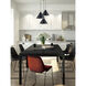 Abyss LED 15.75 inch Black Single Pendant Ceiling Light