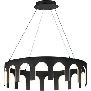 Coronation LED 39.25 inch Black Single Pendant Ceiling Light