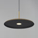 Berliner LED 19.75 inch Antique Brass Single Pendant Ceiling Light