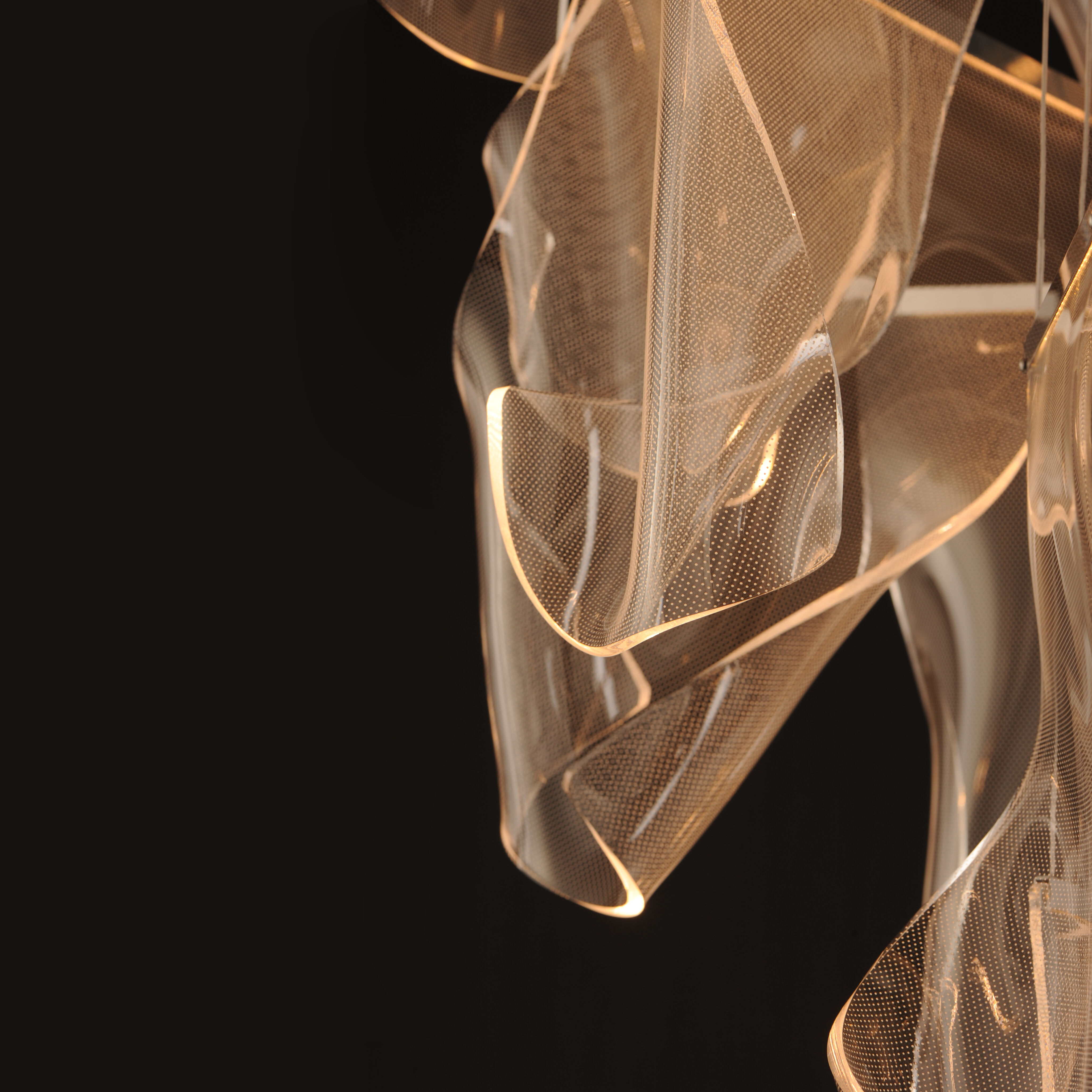 Rinkle LED 21.5 inch Brushed Gunmetal Multi-Light Pendant Ceiling Light