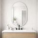 Elisse 36 X 24 inch Satin Nickel LED Mirror