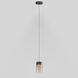 Highball LED 4 inch Gunmetal Mini Pendant Ceiling Light in Amber
