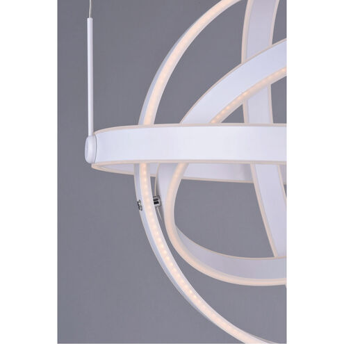Gyro LED LED 25.75 inch Matte White Single Pendant Ceiling Light