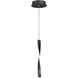 Pirouette LED 8 inch Black Mini Pendant Ceiling Light