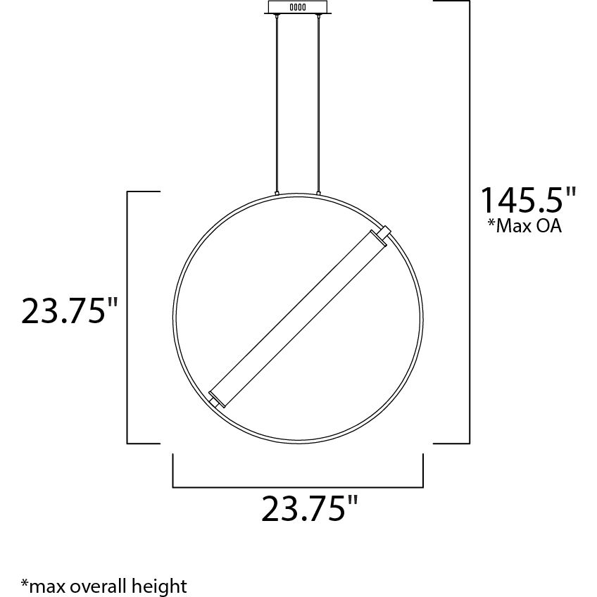 Flare LED 6.25 inch Black and Soft Gold Single Pendant Ceiling Light