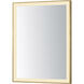 Framed 32 X 24 inch Gold LED Mirror