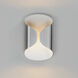 Folio LED 9.75 inch Satin Aluminum and White Outdoor Wall Mount