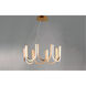 You LED 26.25 inch Brushed Champagne Single Pendant Ceiling Light