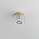 Elysian LED 5.5 inch Natural Aged Brass Flush Mount Ceiling Light