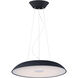 Dimple LED 29.5 inch Black Single Pendant Ceiling Light