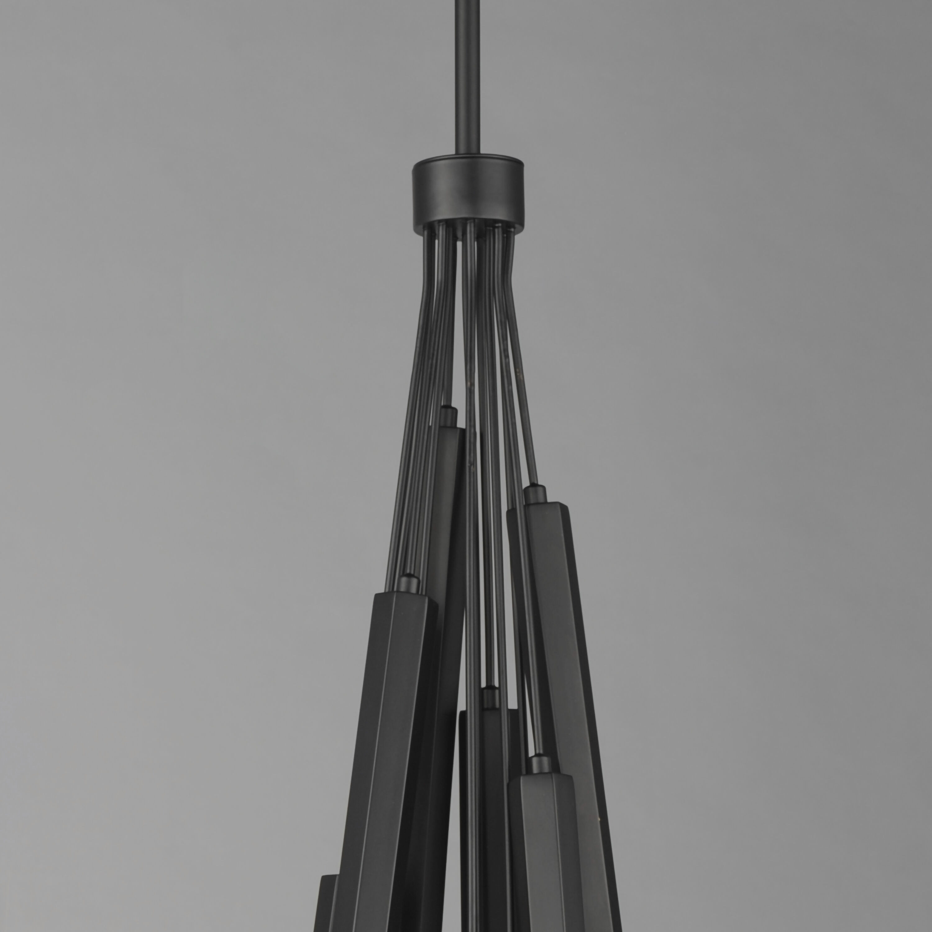 Allumettes LED 8.5 inch Black Multi-Light Pendant Ceiling Light