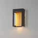 Alcove LED 10 inch Black and Gold Outdoor Wall Sconce