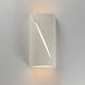 Puff LED 12 inch Chaulk White Outdoor Wall Mount