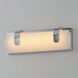 Clutch LED 13 inch Polished Chrome Bath Vanity Light Wall Light