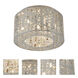 Inca LED 15.75 inch Polished Chrome Flush Mount Ceiling Light in Clear/White