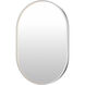 Elisse 36 X 24 inch Satin Nickel LED Mirror