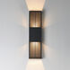 Grate LED 24 inch Black Outdoor Wall Mount