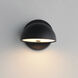 Cauldron LED 7 inch Black Outdoor Wall Mount