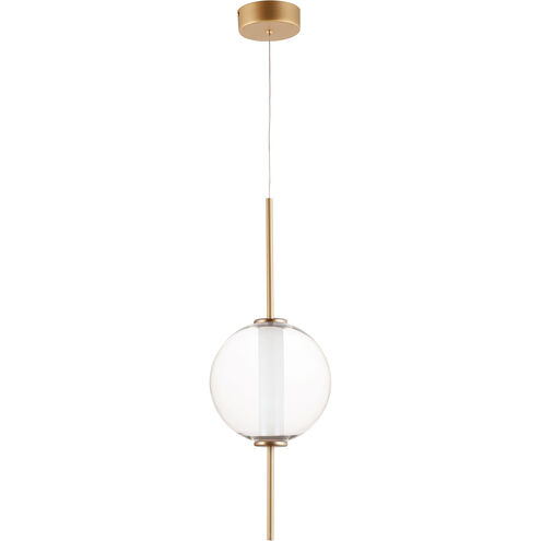 Axle LED 8 inch Gold Single Pendant Ceiling Light