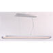 Moonbeam LED 8 inch Matte Silver Single Pendant Ceiling Light