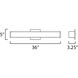 Baritone LED 36 inch Satin Nickel Bath Vanity Wall Light