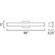 Baritone LED 48 inch Satin Nickel Bath Vanity Wall Light