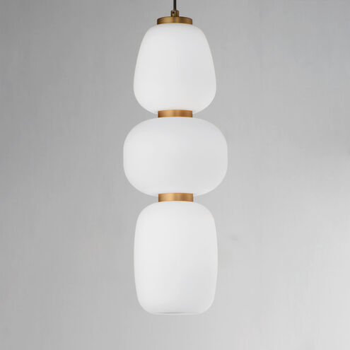 Soji LED 6 inch Black and Gold Single Pendant Ceiling Light