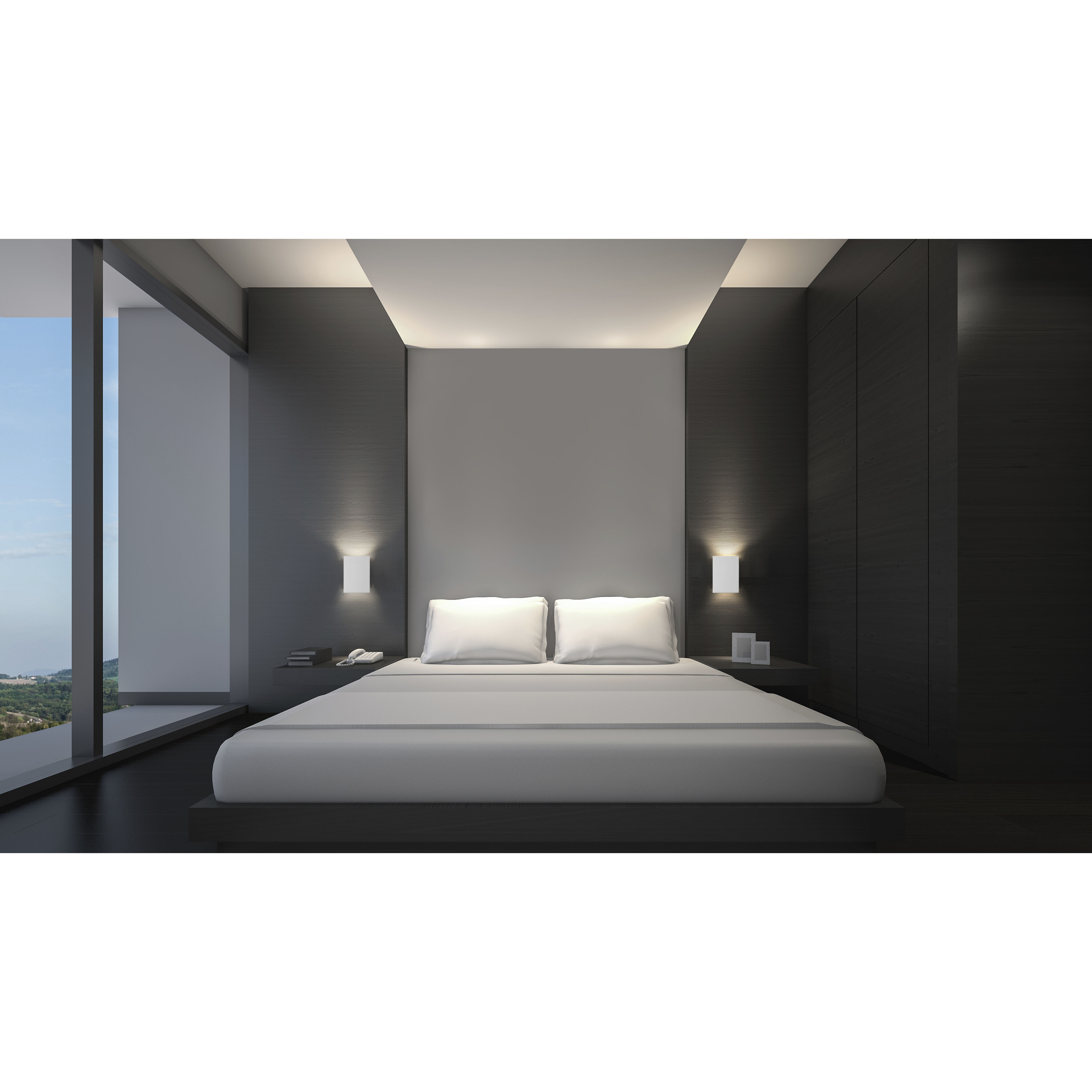 Alumilux Tilt LED 7 inch White Outdoor Wall Sconce