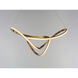 Perpetual LED 24.5 inch Brushed Champagne Single Pendant Ceiling Light