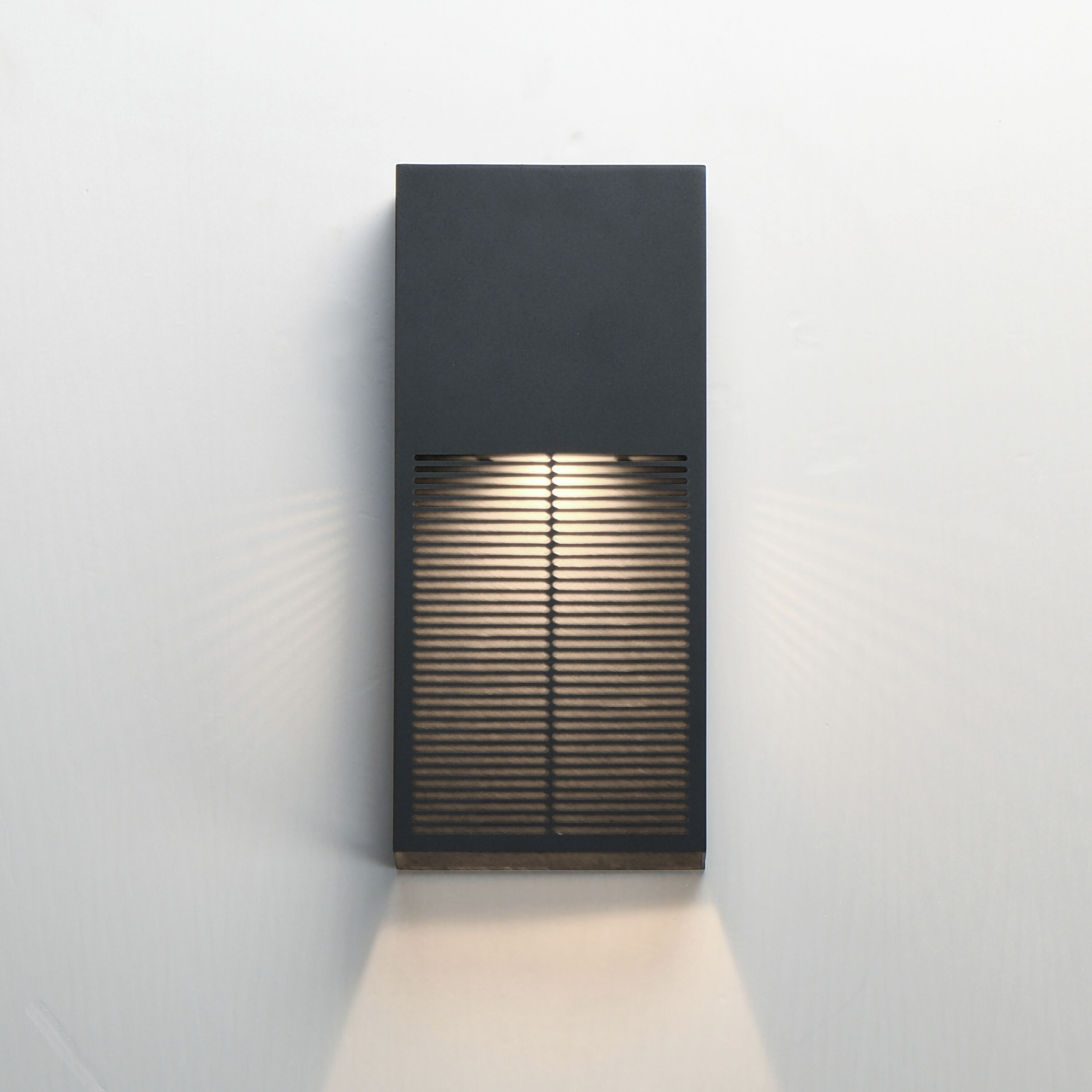 Grate LED 14 inch Black Outdoor Wall Mount