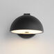 Cauldron LED 7 inch Black Outdoor Wall Mount