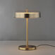 Voto 17.5 inch 8.00 watt Natural Aged Brass Table Lamp Portable Light in Clear