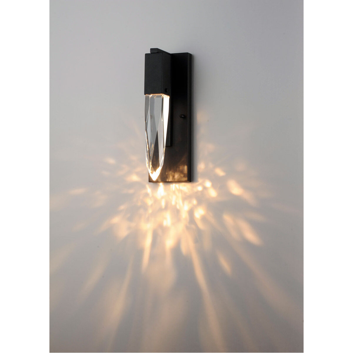 Quartz LED 4.75 inch Black Bath Vanity Light Wall Light