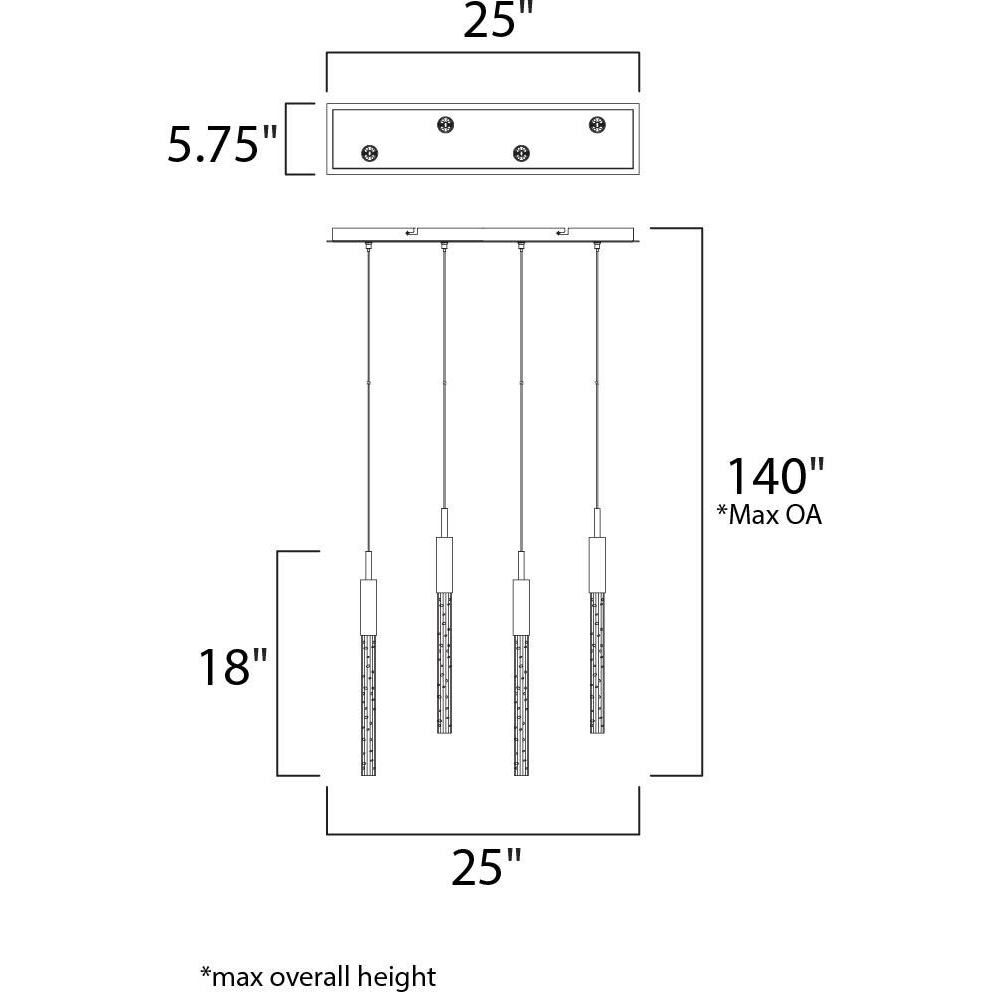 Scepter Linear Pendant Ceiling Light