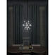 Rubic LED LED 20.5 inch Black and Polished Chrome Single Pendant Ceiling Light