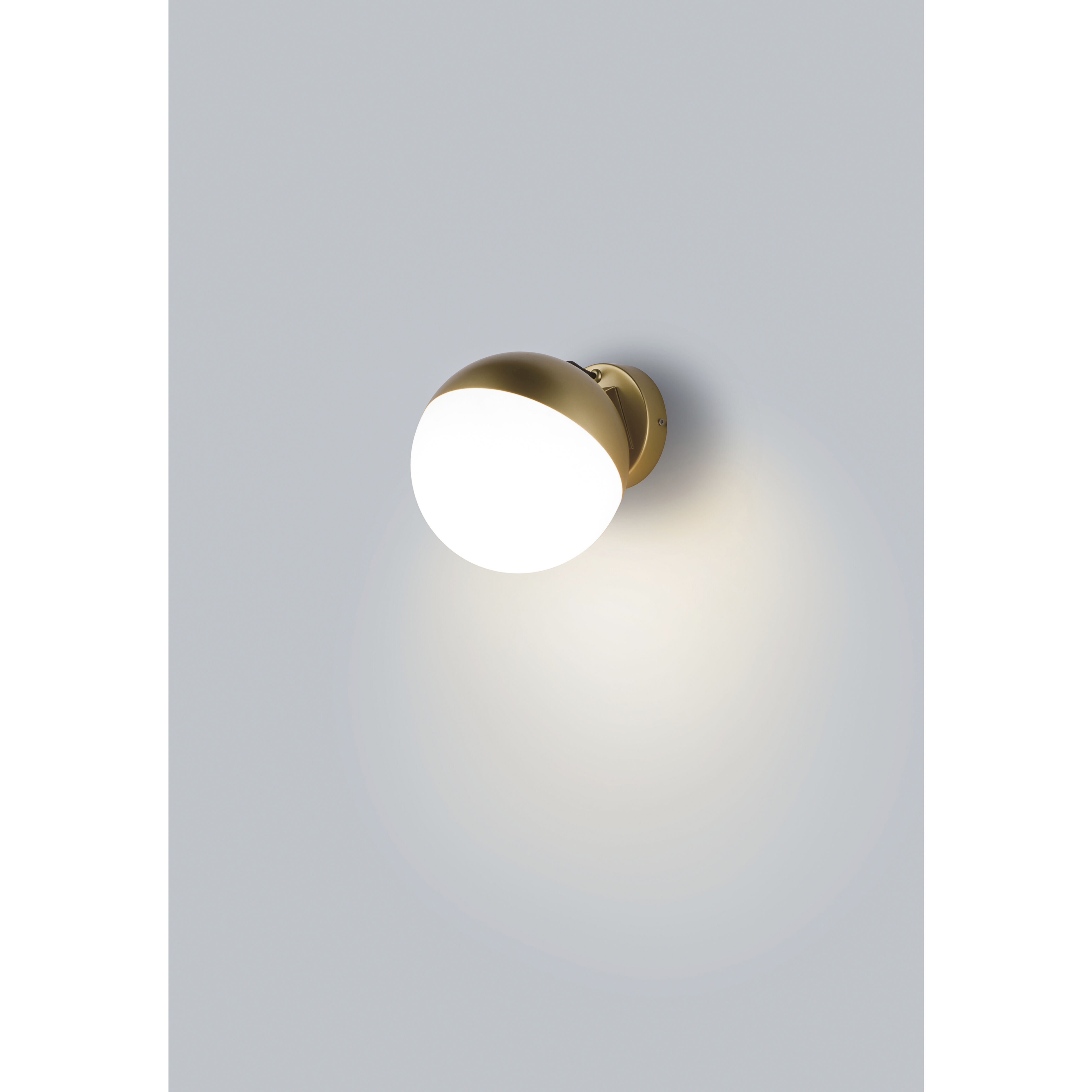 Half Moon LED 7.75 inch Metallic Gold Wall Sconce Wall Light