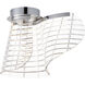 Tartan LED 10 inch Polished Chrome Flush Mount Ceiling Light