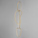 Unity LED 12.5 inch Brushed Champagne Multi-Light Pendant Ceiling Light