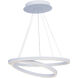 Cirque LED 23.75 inch Matte White Single Pendant Ceiling Light