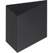 Fractal LED 7.5 inch Black Outdoor Wall Mount