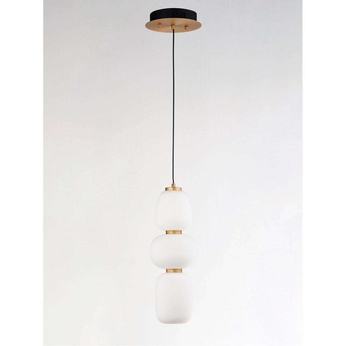 ET2 E25067-92BKGLD Soji LED 6 inch Black and Gold Single