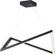 Stealth LED 21.25 inch Black Single Pendant Ceiling Light