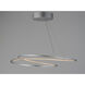 Cycle LED 31.5 inch Matte Silver Single Pendant Ceiling Light