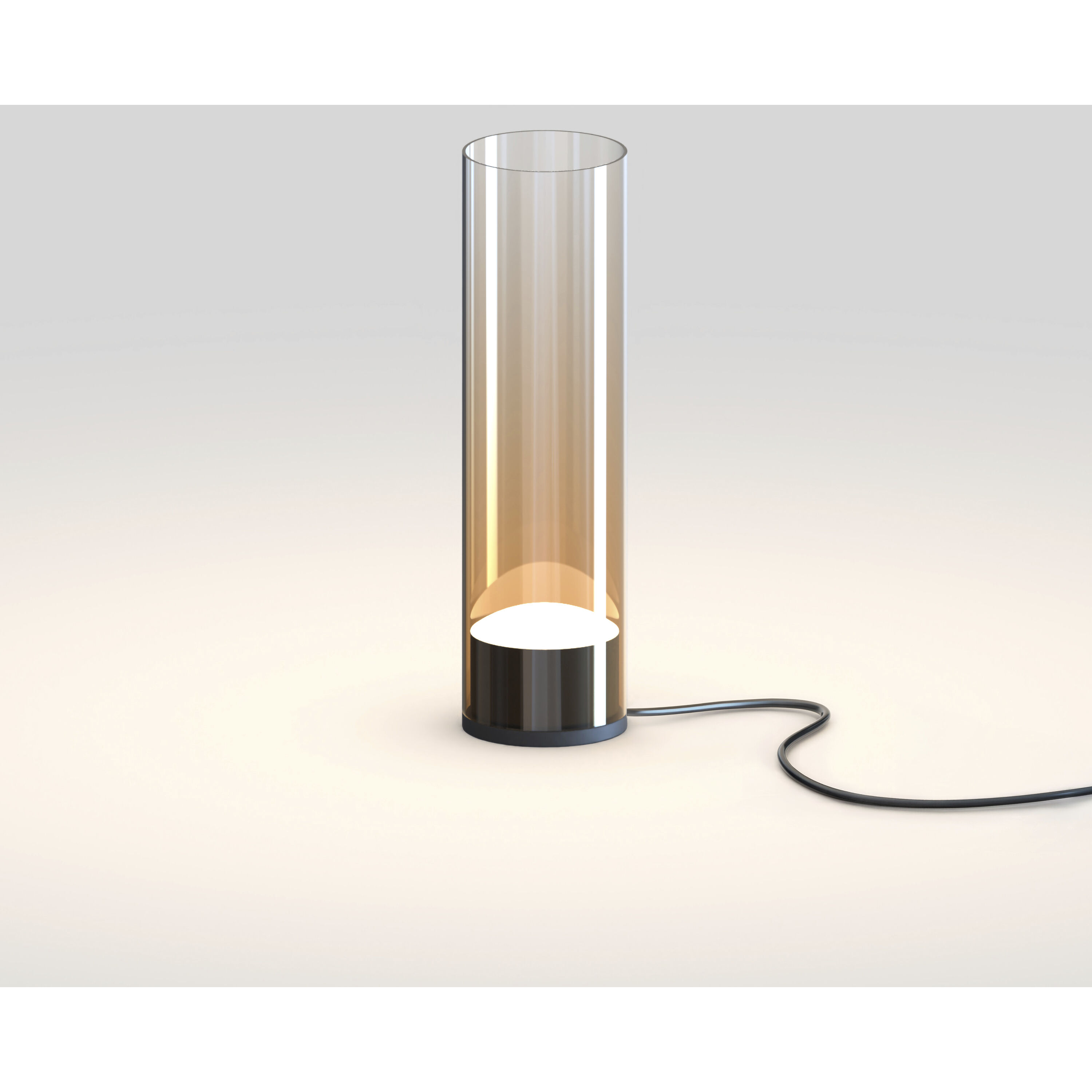 Highball 14.25 inch 10 watt Gunmetal Table Lamp Portable Light in Amber