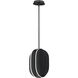 Interval LED 9.75 inch Black Single Pendant Ceiling Light